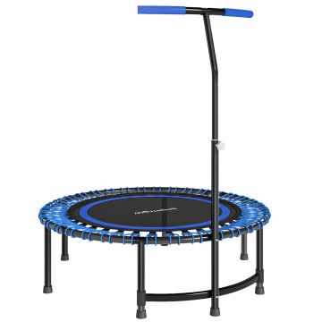 SPORTNOW Trambulină Fitness Ø114cm cu Mâner Reglabil 5 Poziții Capacitate 150kg Albastru | Aosom Romania SPORTNOW Trambulină Fitness Ø114cm cu Mâner Reglabil 5 Poziții Capacitate 150kg Albastru | Aosom Romania